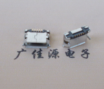 泸州Micro USB卷口 B型(无柱）插板脚间距6.4普通端子