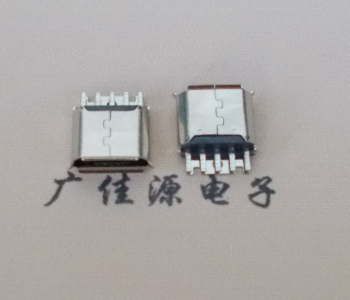 泸州Micro USB母座 防水接口焊线夹板式悬空翻边
