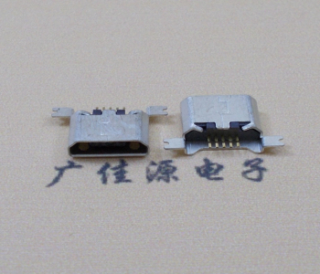 泸州MK USB B Type 沉板0.9母座后两脚SMT口不卷边