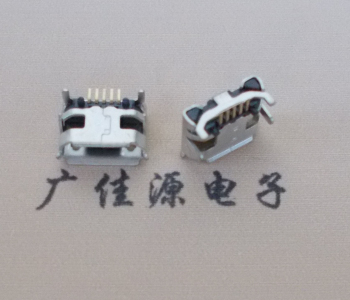 泸州Micro USB母座牛角间距7.2x6.6mm加长端子定位柱