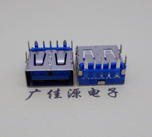 泸州 USB5安大电流母座 OPPO蓝色胶芯,快速充电接口