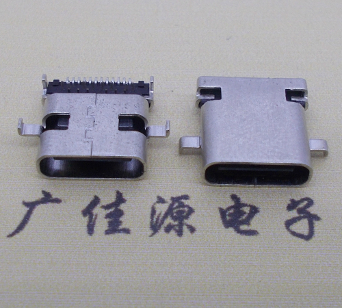 泸州卧式type-c24p母座沉板1.1mm前插后贴连接器