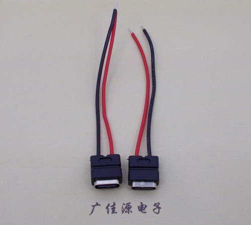 泸州type c2p防水母座焊线式带线注塑成型带接线端子/不带接线端子充电连接器